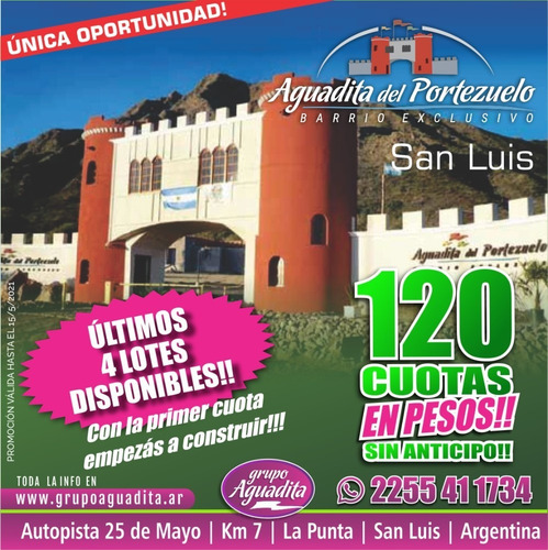 Excelente Al Pie Del Cerro San Ignacio En 120 Cuotas!!!