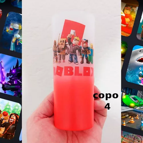 40 Copos Long Drink Do Roblox Personalizado Seu Nome