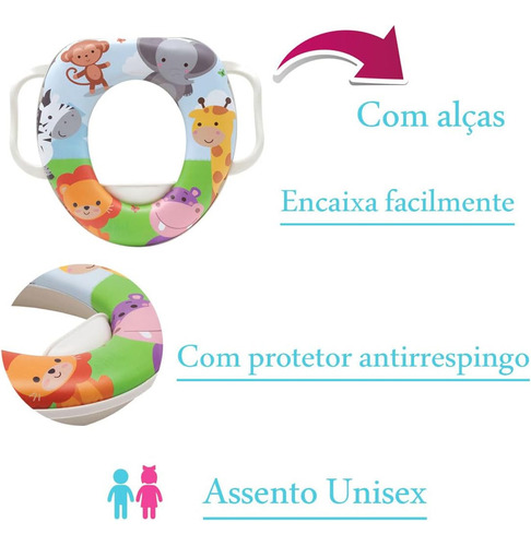 Buba Redutor De Assento Infantil - Safari Colorido