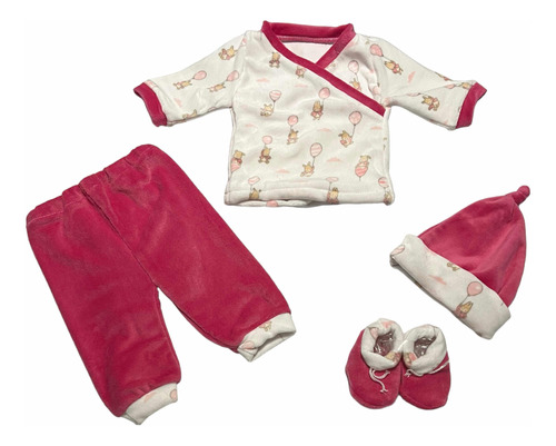 Set De 4 Piezas, Ropa Para Bebes (niña Y Unisex) En Plush