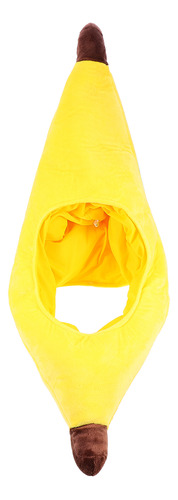 Divertido Sombrero De Peluche Banana Headgear, Juguete De Pe