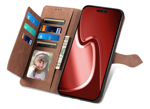 Funda Para Teléfono Oppo A18 A17 A16 A15 A12 Funda De Piel Tipo Cartera
