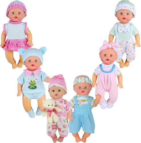 6pcs Para Ropa De Ropa De Muñeca Para Muñecas De 9-10-11 Pul