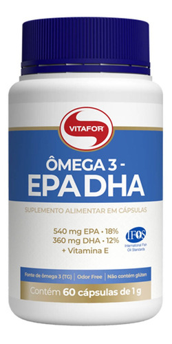 Omega 3 (18% Epa Y 12% Dha) Vitafor 1000 Mg 60 Cápsulas