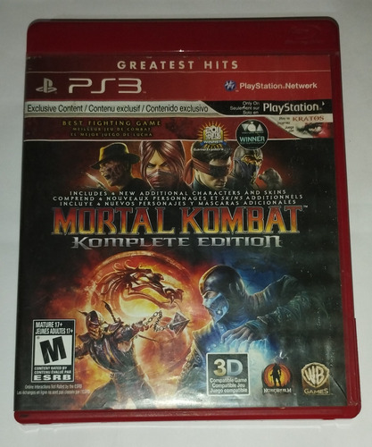 Videojuego Mortal Kombat Ps3