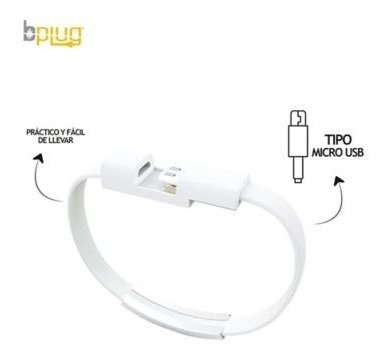 Cable De Carga Rápida Tipo Manilla Conector Micro Usb