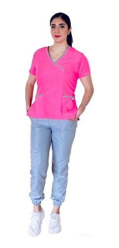 Imagen 1 de 10 de Uniforme Médico Dama, Pijama Quirúrgica, Scrub