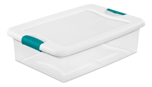 Caja De Almacenamiento Con Cierre Base Transparente 30 Litro