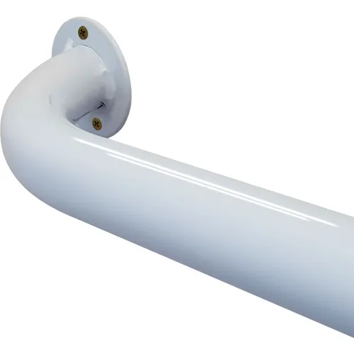 Soporte de pared con asa de barra para baño, 60 cm, sujetador para personas mayores y discapacitadas, color blanco