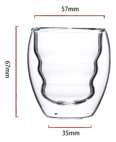 2 Vaso Para Beber, Taza De Vidrio De Borosilicato, Taza De