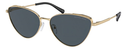 Oculos De Sol Feminino Gatinho Cortez Michael Kors Mk1140 59 Cor Dourado Brilho Armação Dourado Brilho Haste Dourado Brilho Lente Cinza