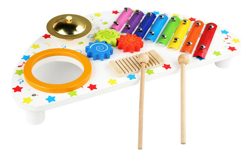 Instrumento De Percusión, Xilófono De Madera Colorido,