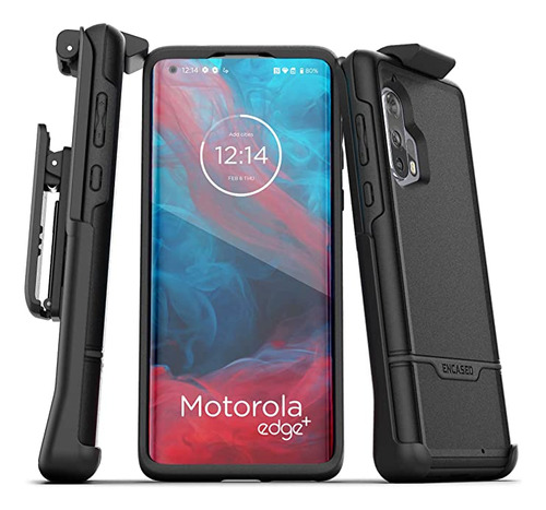 Funda Para Motorola Edge Plus Con Clip Para Cinturon (negro)