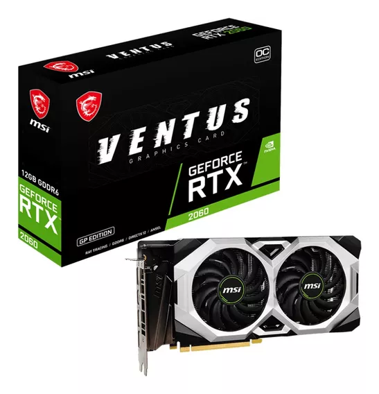 Placa De Video Msi Nvidia Geforce Rtx 2060 Ventus 12gb Oc