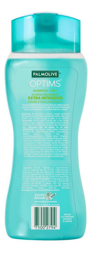 Shampoo Palmolive Optims Acondicionamiento 1 L - 4 Pzas