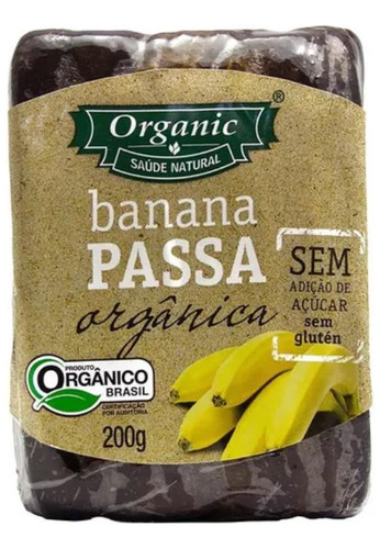 Kit 3x: Banana Passa Orgânica Organic 200g