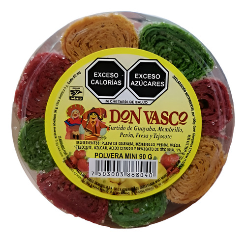 10 Polveras Minis, Laminillas De Ates Don Vasco 90 G.