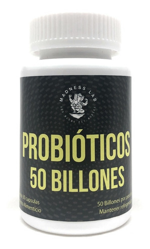 Madness Lab Probióticos 50 Billones 30cap 500 Mg Sis. Inmune Sabor N/a