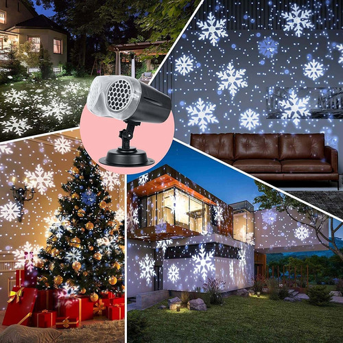 Decorações De Natal Luzes Do Projetor De Floco De Neve | Parcelamento sem  juros