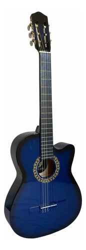 Guitarra clásica Ocelotl Trainee P1M para diestros azul arce barniz brillante