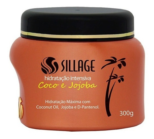 Máscara Hidratação Intensiva Premium Coco Jojoba 300 Sillage
