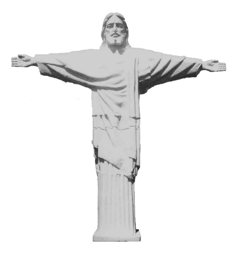 Estátua De Cristo Redentor Alt: 7,60m Fibra De Vidro
