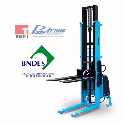 Empilhadeira Semi-elétrica Paletrans - 1000kg - 1,6m - Nova