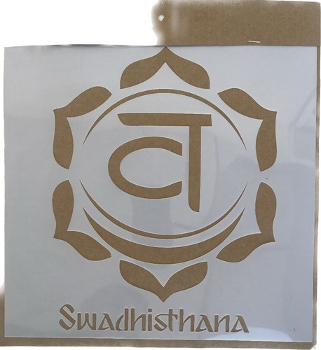 Plantilla Stencil Mandala Hindu Letras 30 X 30