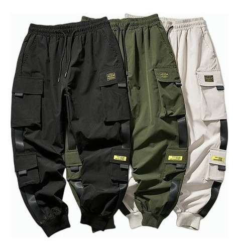 Pantalones Cargo Hombre Estilo Hip Hop