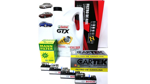 Kit De Afinación Vw Jetta 1993 A 2014 Aceite Castrol 20w50