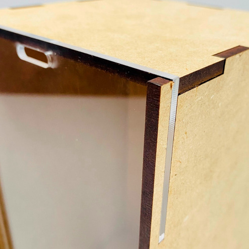 Imagen 5 de 10 de Caja Para Termo Mdf Tapa Acrilico Regalo Detalle Recuerdo