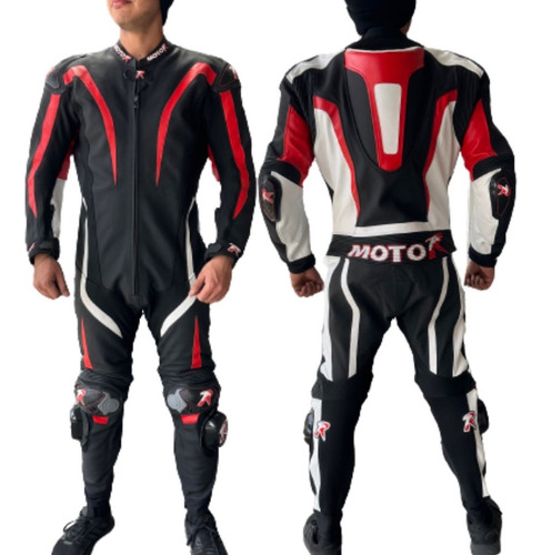 Traje Mono Moto R Furia 100% Piel Piloto Moto Motociclismo