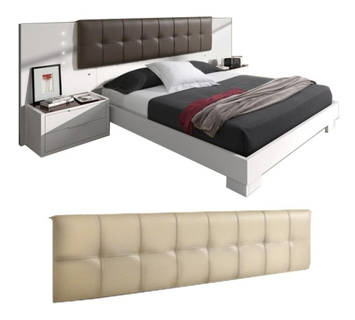 Imagen 6 de 7 de Cama Moderna Mdinv-1017 Virginia Art (missidream) + Obsequio