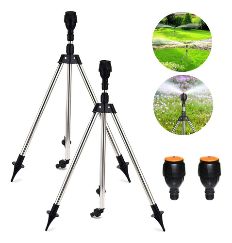 Aspersor Rotativo Automático Com Tripé De 360° 2 Unidades