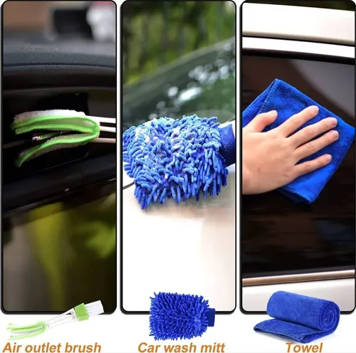 Limpieza De Auto Kit 40 Piezas Interior Exterior Pad Taladro