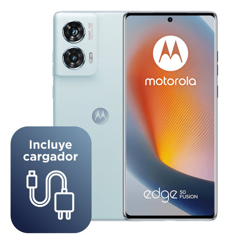 Smartphone Motorola Moto Edge 50 Fusion 5g 256 Gb 16 Gb (8gb Ram + 8 Gb Ram Boost) Camara 50mp Azul Ártico Con Audifonos Azul