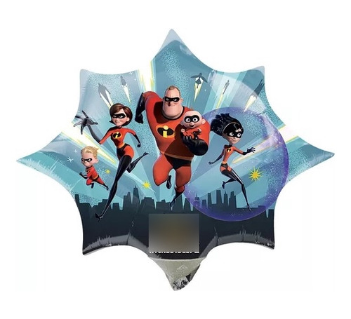 5pz Globo Metálico Los Increibles 2 Mini Shape 14in 0inc0