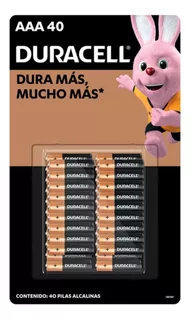 Pila Duracell Alcalina Aaa 40 Piezas Mn2400b40