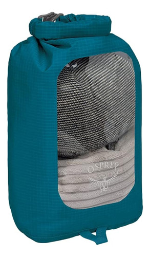 Osprey 6l Saco Seco Impermeable Con Ventana, Azul Waterfront