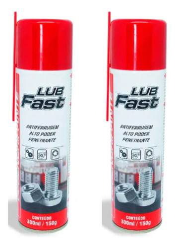 Kit 2 Óleo Desengripante Lubrificante Multiuso 300ml Spray