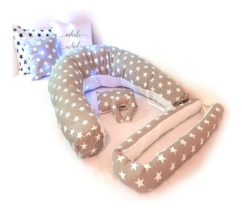 Imagen 4 de 4 de Almohada Embarazo Extra Grande+set-algodon 100%