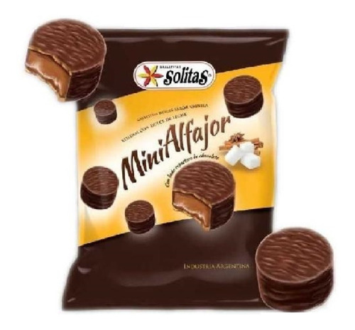 Galletitas Mini Alfajor Solitas En Caja  X 14 Paquetes