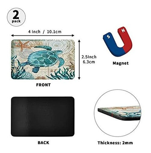 Imagen 2 de 5 de Iman Decorativo Imán Para Nevera De Tortuga Marina De Jucci