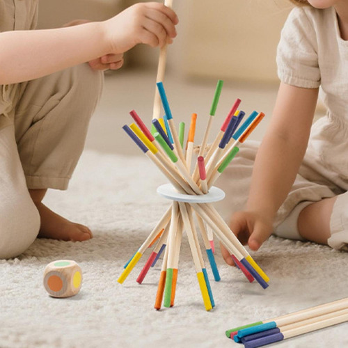 Juguete De Equilibrio De Palitos De Madera, Juego De Mesa M