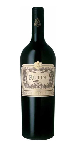 Vino Tinto Rutini Malbec 750ml Caja X6 Botellas Puro Escabio