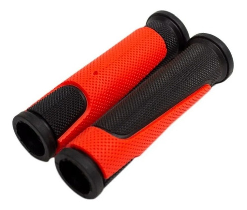 Imagem 1 de 1 de Par Manopla Punho De Bicicleta Gta Preto/vermelho Confort