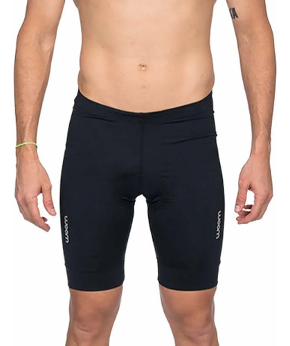 Bermuda Woom Masculina Ciclismo Basic Supreme Preta 20