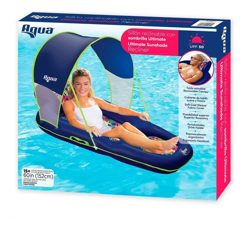 Aqua Flotador Inflable Para Alberca Con Techo Abatible Upf50