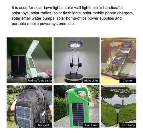 Mini Panel Solar De Epoxi De 12 V 4,2 W, Célula Solar De Pol