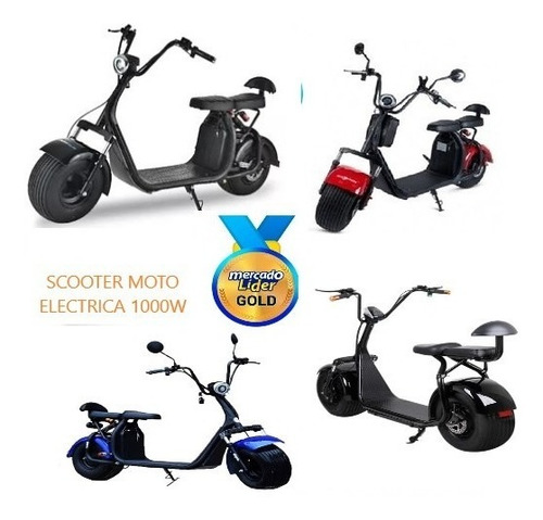 Scooter Moto Eléctrico Doble Asiento, Doble Freno, 1000w Iva